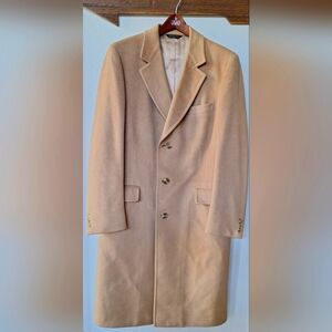 Vintage 1960's Malcolm Kenneth Mens 100% Cashmere Overcoat Size 41L